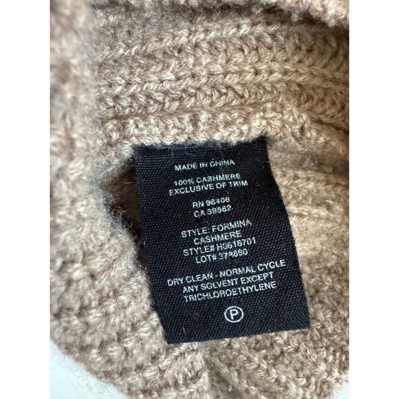 THEORY Formina Spaghetti-strap Cashmere Top In Barley Medium M - Picture 6 of 6